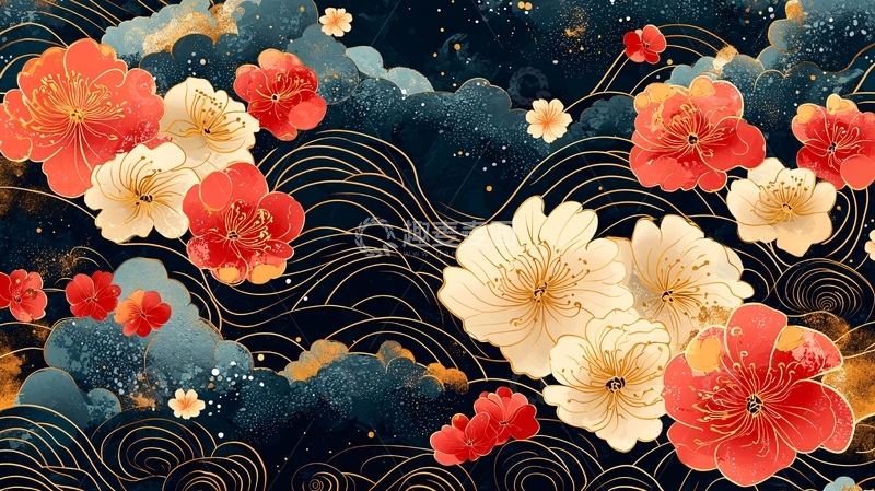 高清大图下载【趣麦麦图】水墨花卉