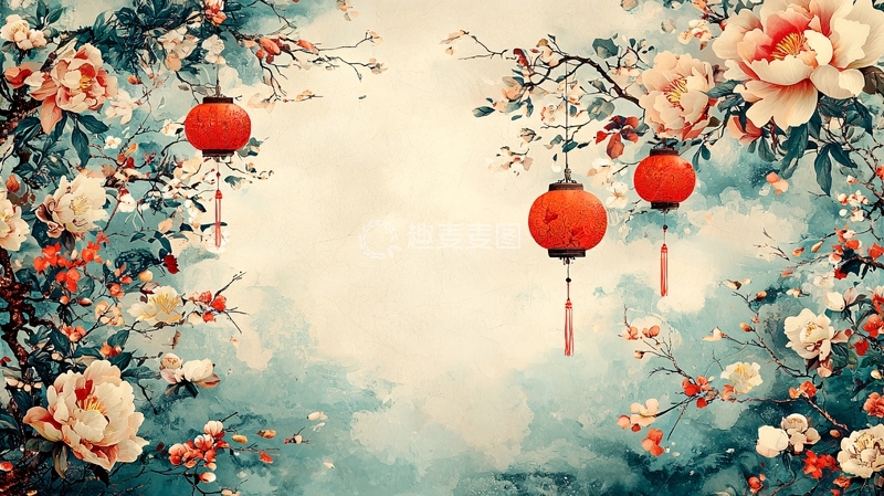 高清大图下载【趣麦麦图】中式花灯