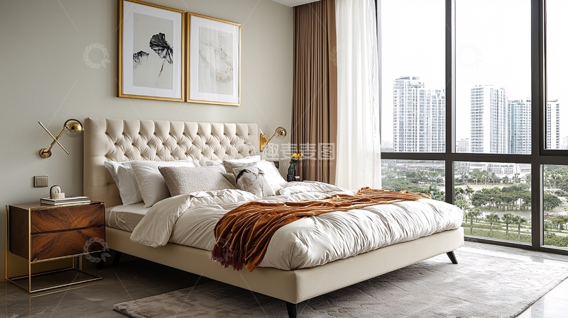 高清大图下载【趣麦麦图】现代简约卧室设计135