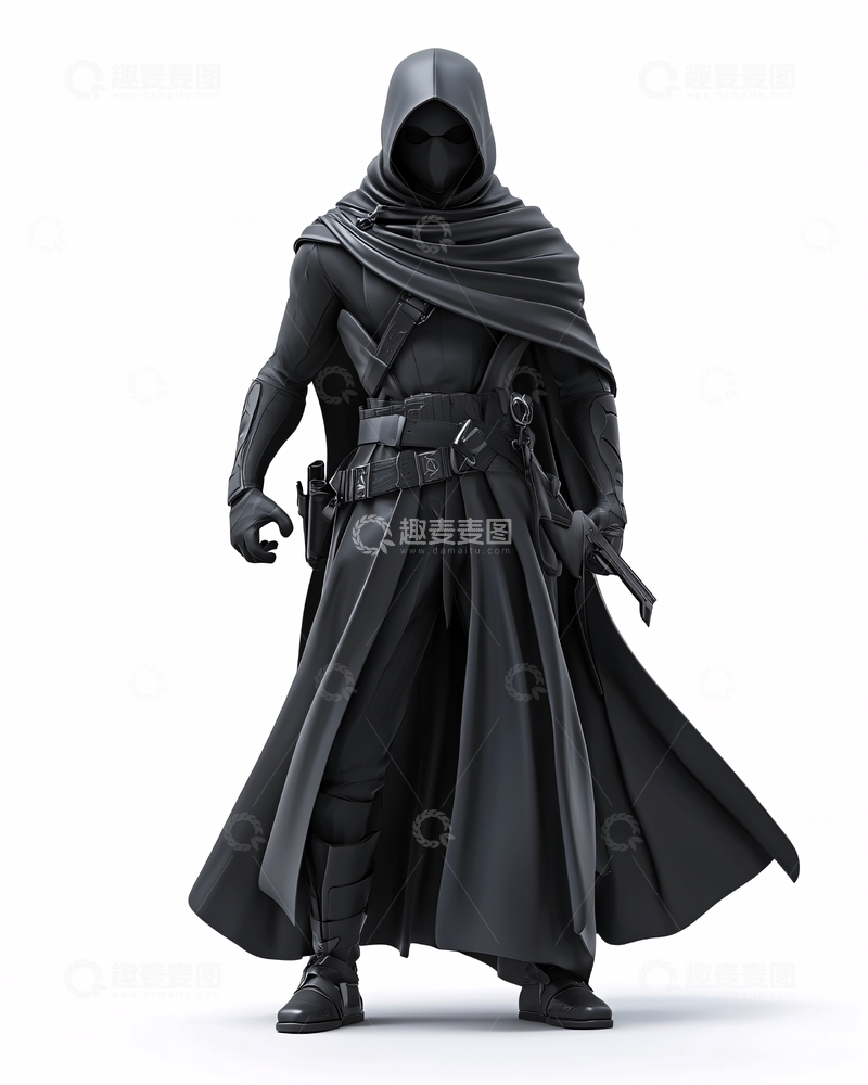 高清大图下载【趣麦麦图】暗黑系斗篷人物
