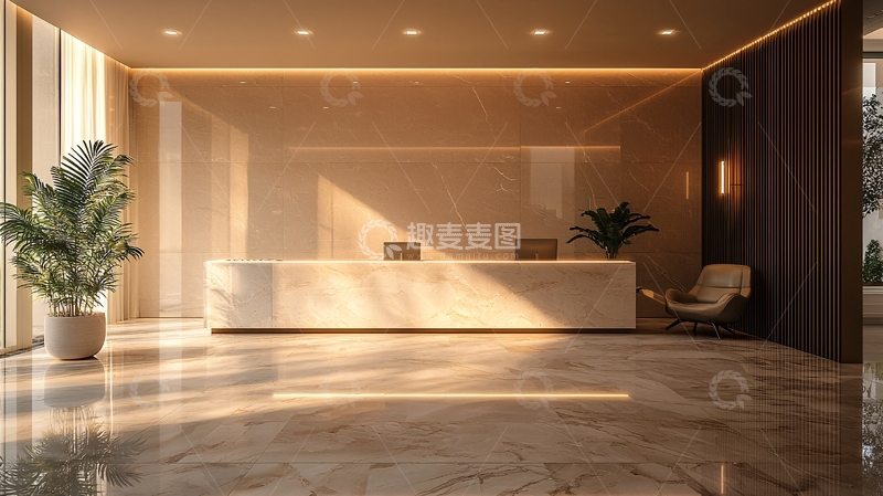 高清大图下载【趣麦麦图】现代酒店大堂设计