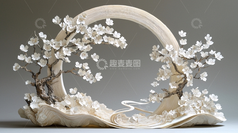 高清大图下载【趣麦麦图】白色雕塑