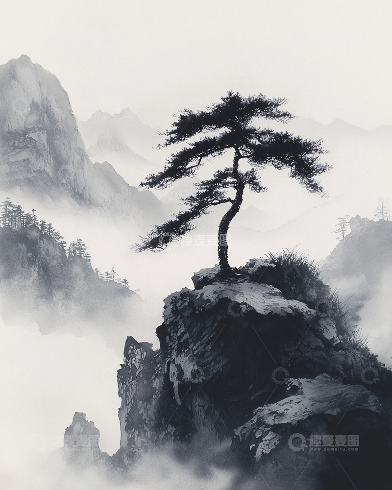 高清大图下载【趣麦麦图】水墨画