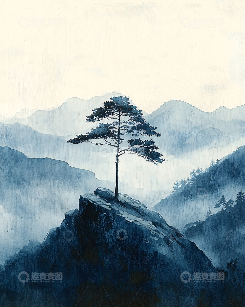 高清大图下载【趣麦麦图】水墨画