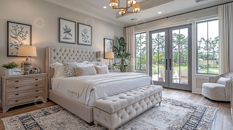 高清大图下载【趣麦麦图】高级灰卧室设计