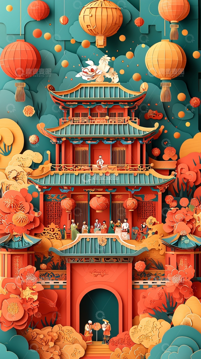 高清大图下载【趣麦麦图】中国风建筑