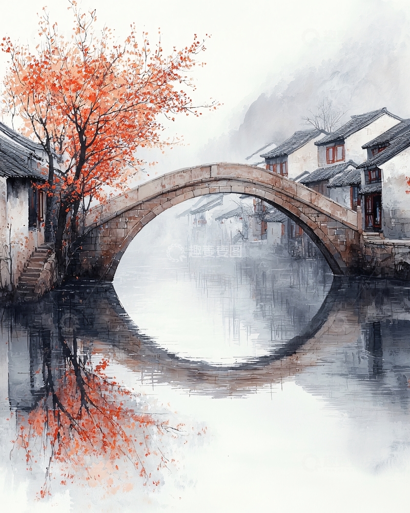 高清大图下载【趣麦麦图】水墨江南
