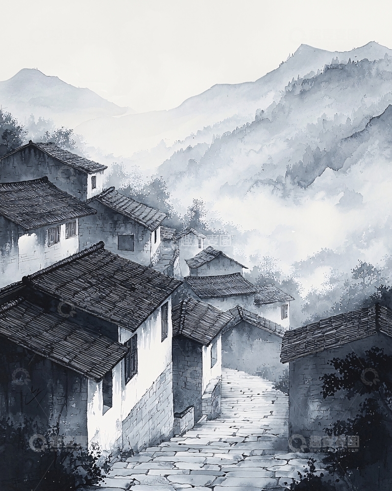 高清大图下载【趣麦麦图】水墨画