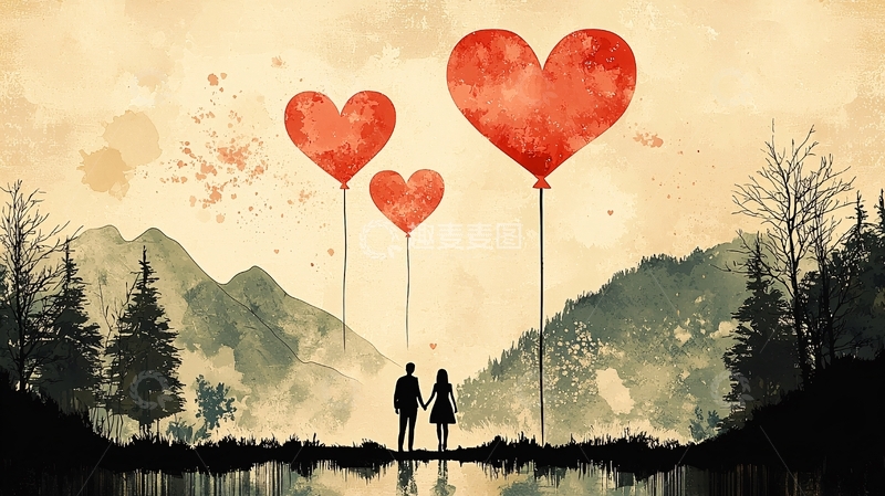 高清大图下载【趣麦麦图】水彩画