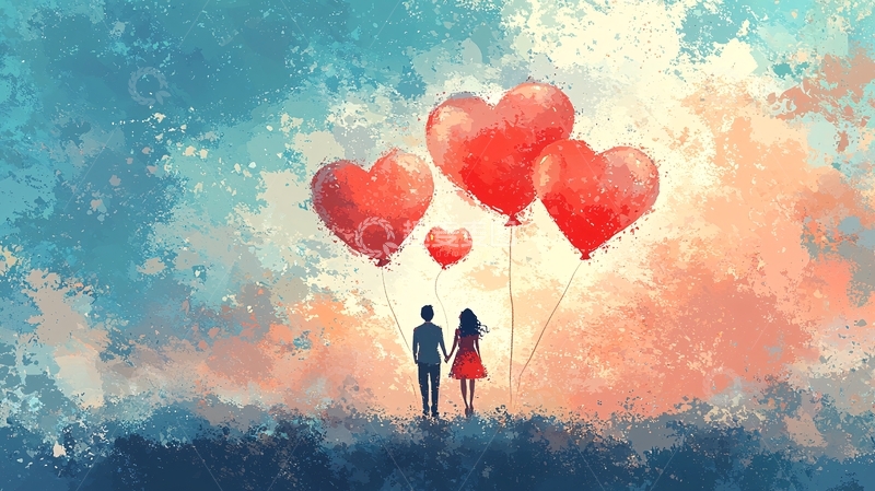 高清大图下载【趣麦麦图】情侣