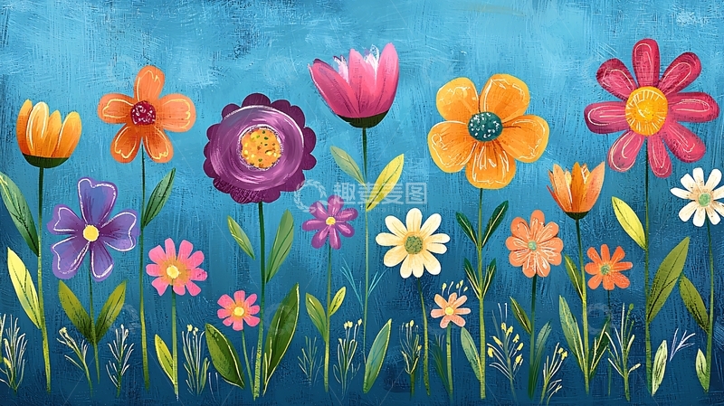 高清大图下载【趣麦麦图】蓝色背景