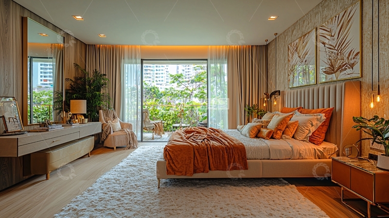 高清大图下载【趣麦麦图】现代简约卧室设计136