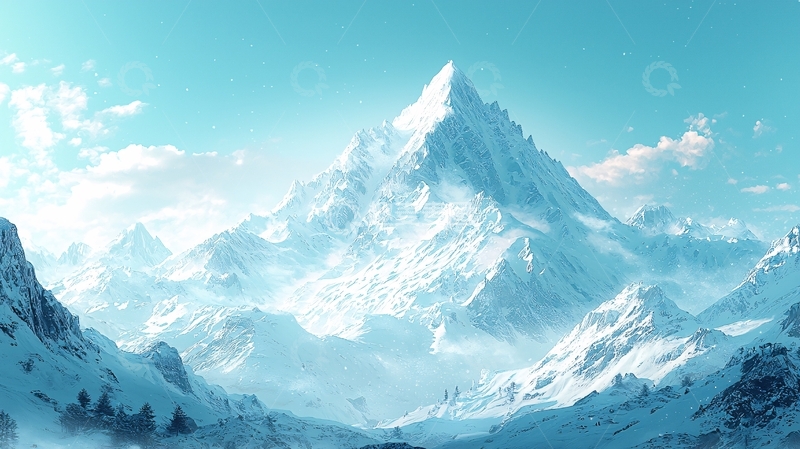 高清大图下载【趣麦麦图】雪山