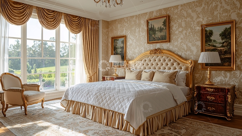 高清大图下载【趣麦麦图】奢华欧式卧室