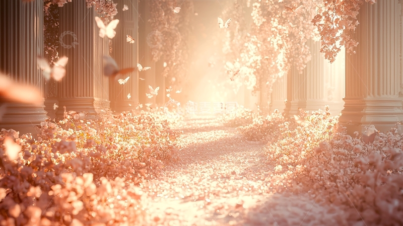 高清大图下载【趣麦麦图】光影蝴蝶圣殿