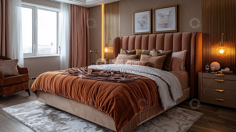 高清大图下载【趣麦麦图】现代简约卧室设计137