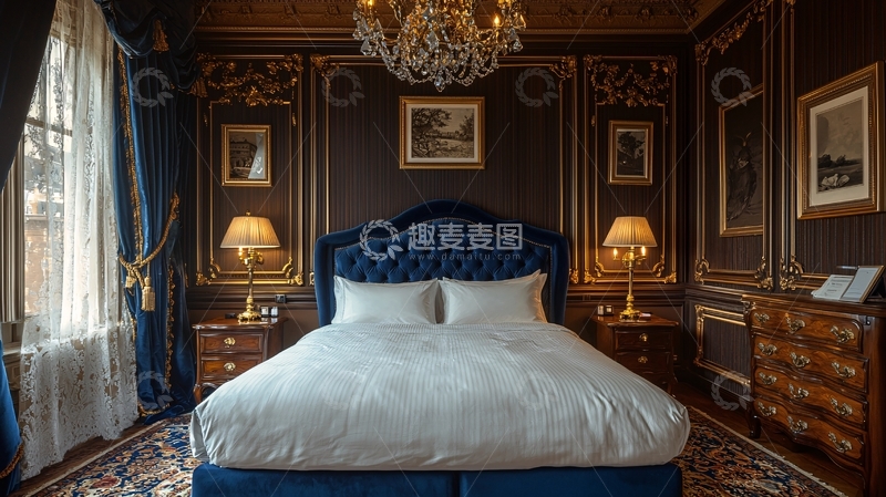 高清大图下载【趣麦麦图】奢华欧式风格卧室