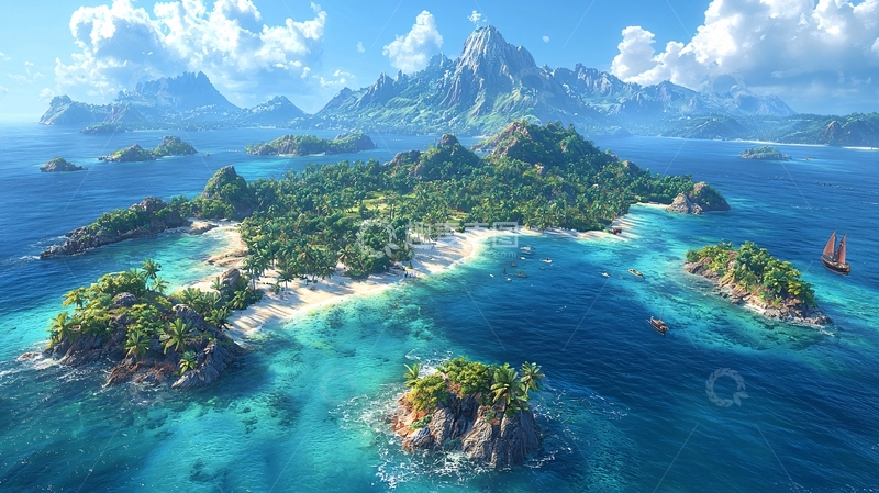 高清大图下载【趣麦麦图】热带岛屿高清风景图