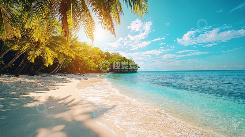 高清大图下载【趣麦麦图】热带海滩阳光沙滩