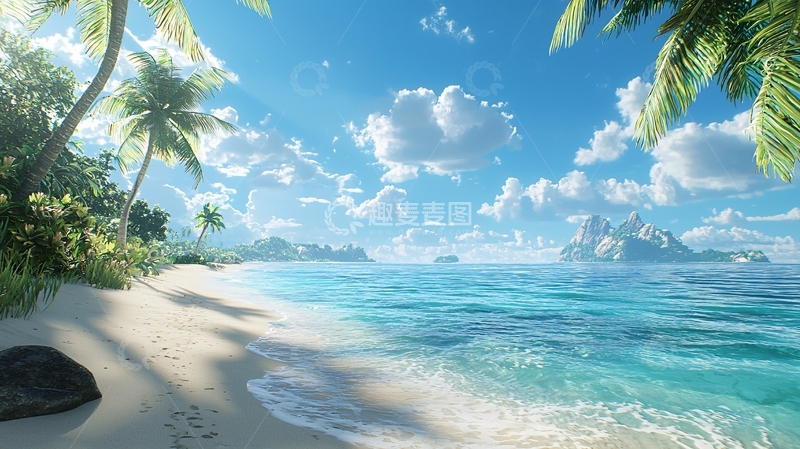 高清大图下载【趣麦麦图】热带海滩风景