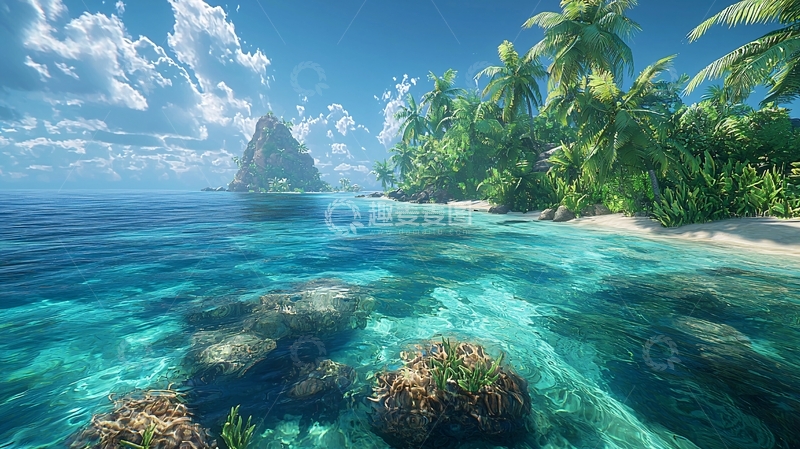 高清大图下载【趣麦麦图】热带海岛风光
