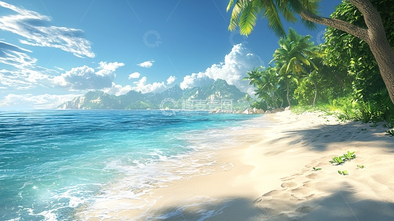 高清大图下载【趣麦麦图】阳光沙滩海岛风光