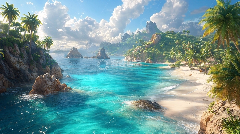 高清大图下载【趣麦麦图】热带海岛风光