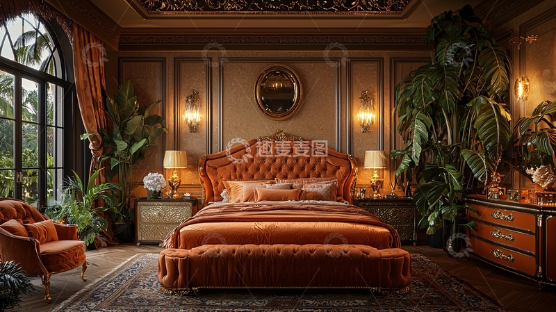 高清大图下载【趣麦麦图】奢华欧式卧室设计