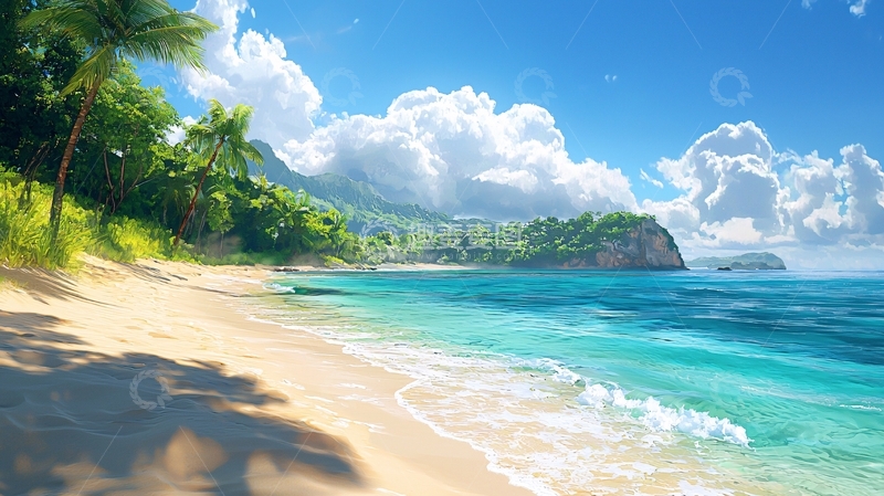 高清大图下载【趣麦麦图】热带海滩风景