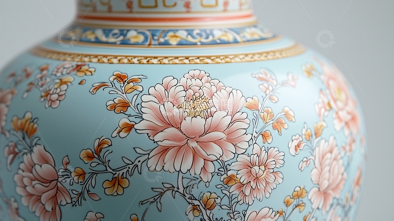 高清大图下载【趣麦麦图】青花瓷花瓶