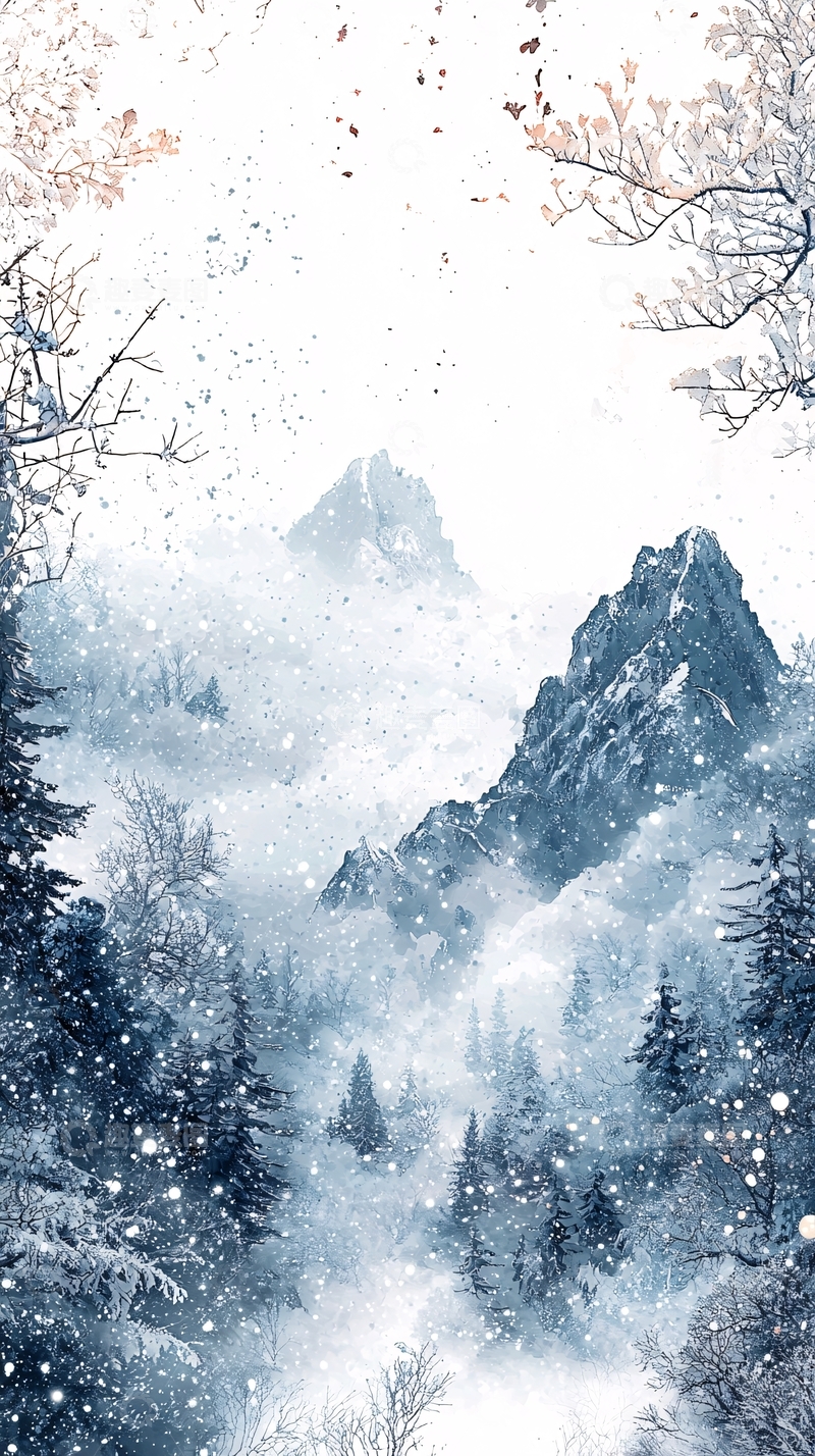 高清大图下载【趣麦麦图】雪山风景