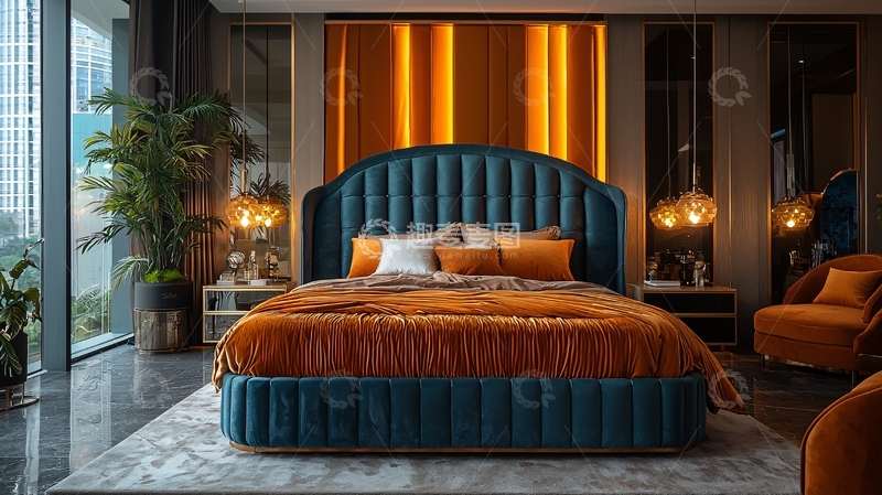 高清大图下载【趣麦麦图】高端大气奢华卧室