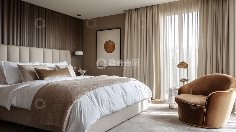 高清大图下载【趣麦麦图】现代简约卧室设计140