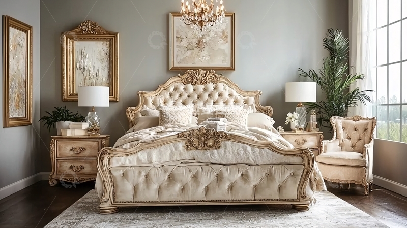 高清大图下载【趣麦麦图】奢华欧式床具