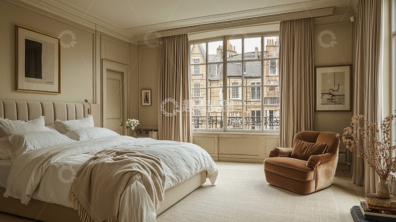 高清大图下载【趣麦麦图】高级米色卧室设计