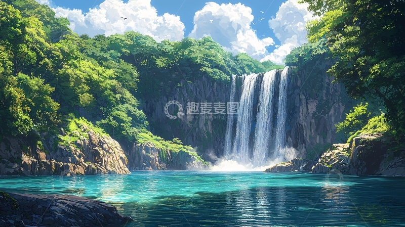 高清大图下载【趣麦麦图】瀑布71