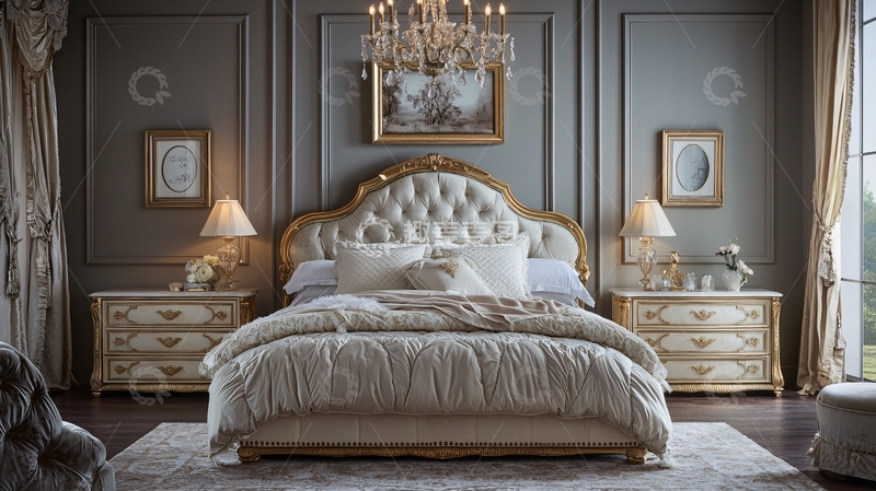 高清大图下载【趣麦麦图】欧式奢华卧室套装