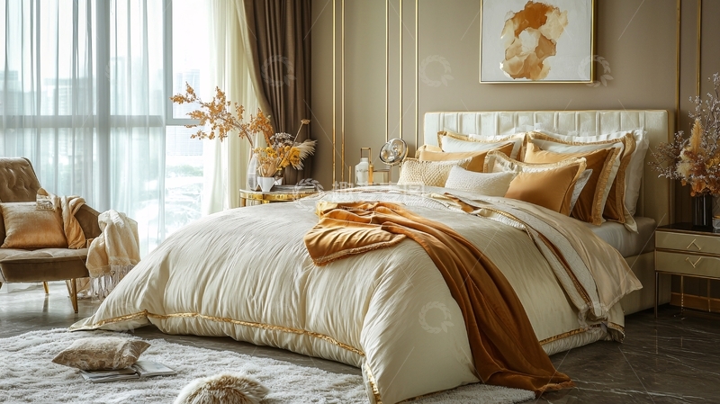 高清大图下载【趣麦麦图】高级轻奢卧室