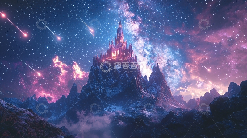 高清大图下载【趣麦麦图】星空下的城堡9