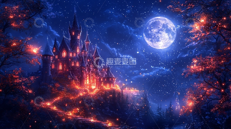 高清大图下载【趣麦麦图】梦幻城堡