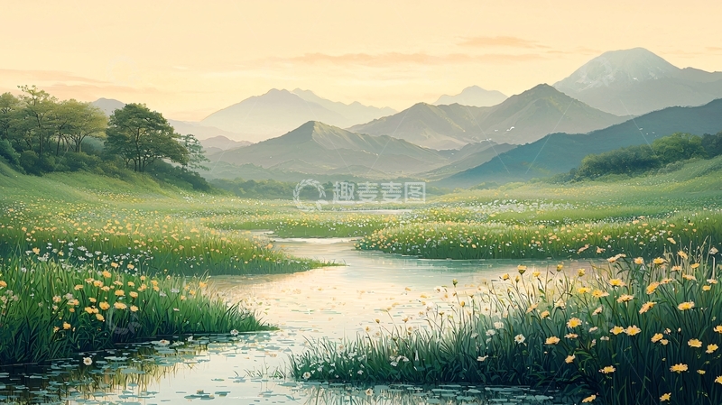 高清大图下载【趣麦麦图】山间溪流