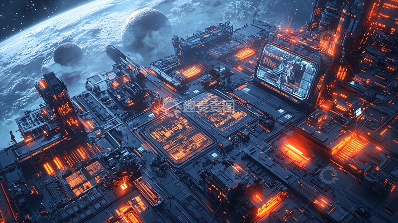 高清大图下载【趣麦麦图】太空基地