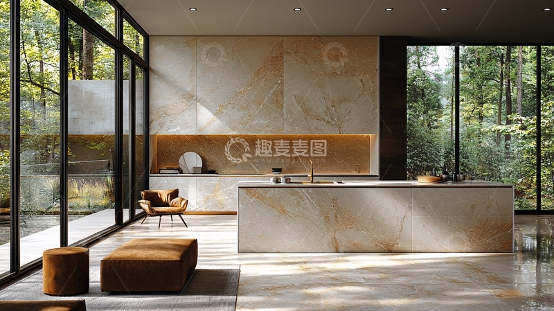 高清大图下载【趣麦麦图】现代极简风格厨房设计