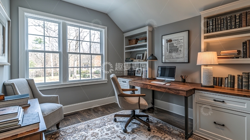 高清大图下载【趣麦麦图】书房设计