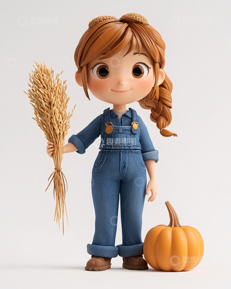 高清大图下载【趣麦麦图】卡通女孩165