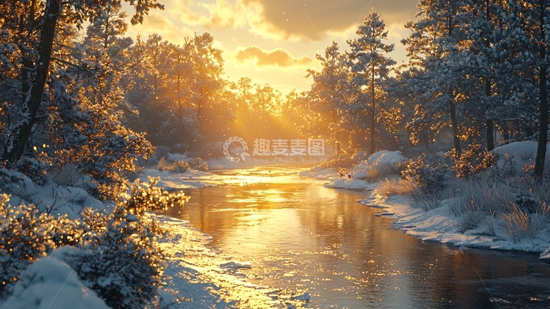 高清大图下载【趣麦麦图】冬季雪景