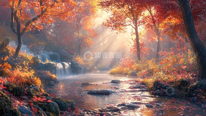 高清大图下载【趣麦麦图】秋日森林