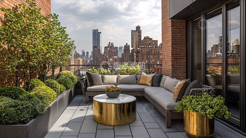 高清大图下载【趣麦麦图】纽约都市景观露台