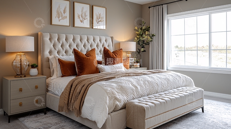 高清大图下载【趣麦麦图】现代简约卧室109