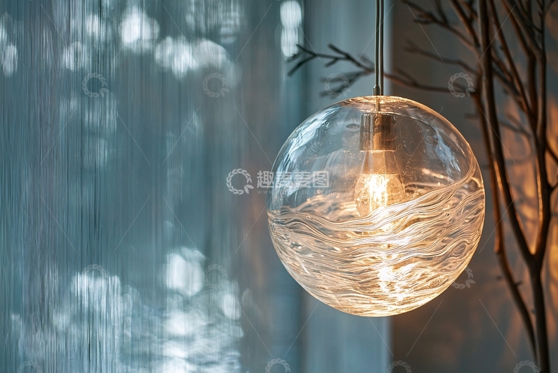 高清大图下载【趣麦麦图】玻璃球吊灯
